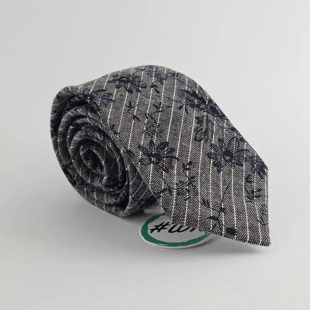 MIDNIGHT BOTANICA WOOL TIE