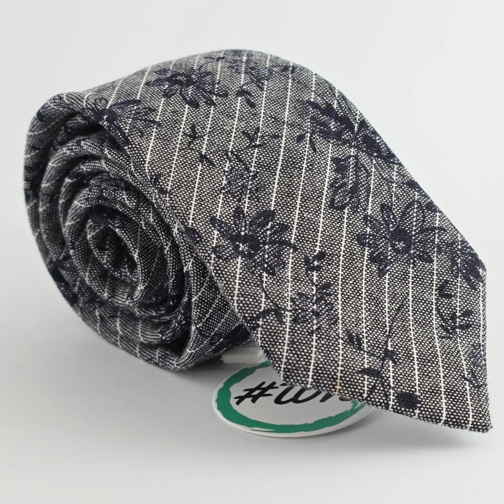 MIDNIGHT BOTANICA WOOL TIE