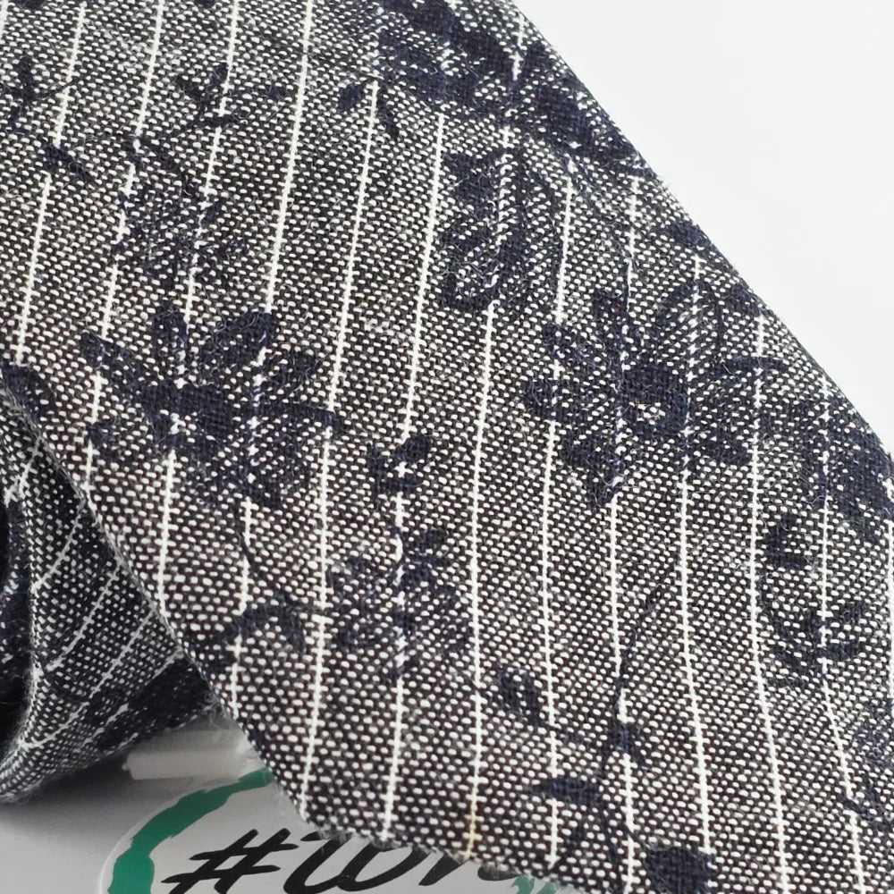 MIDNIGHT BOTANICA WOOL TIE