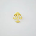 JUSTICE EMBLEM PIN - GOLDEN