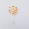 FLORAL LAPEL PIN - OFF WHITE