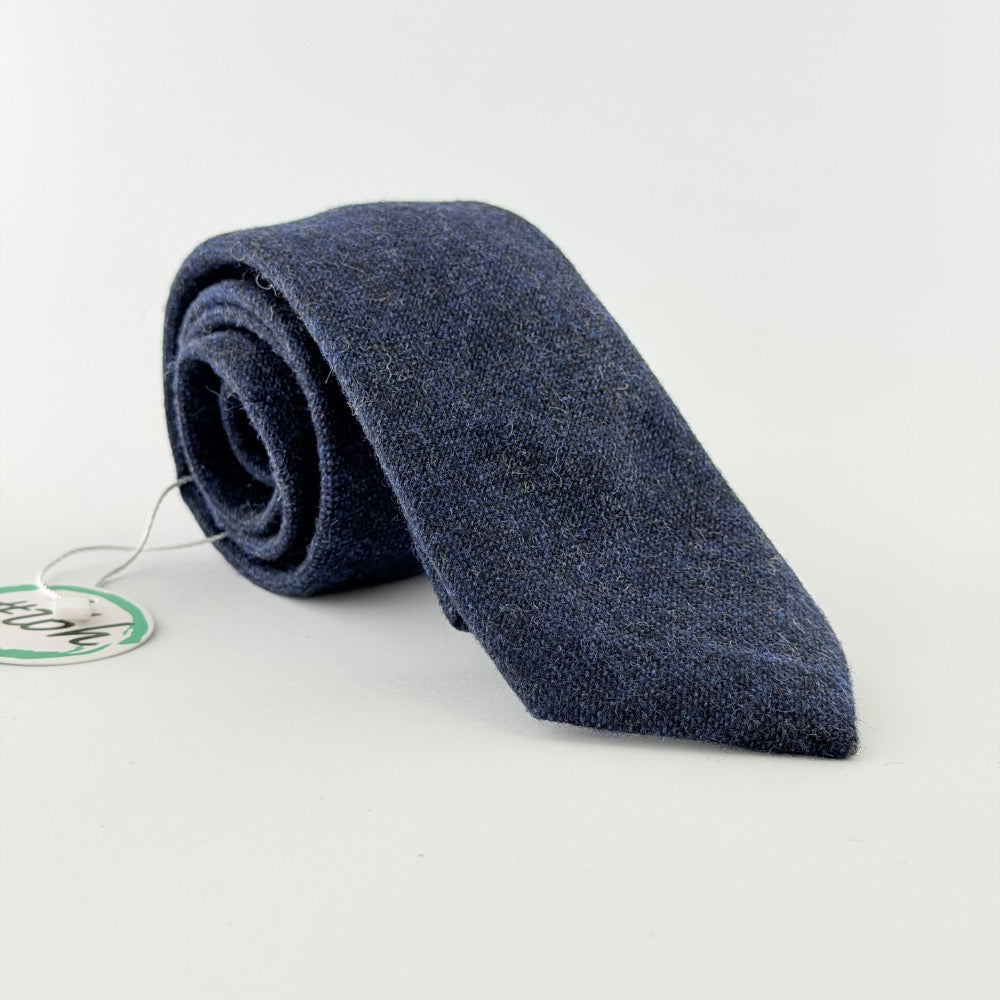 MIDNIGHT NAVY WOOL TIE