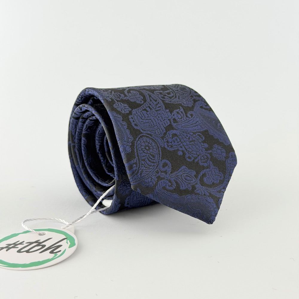 NAVY NOIR SLIM TIE