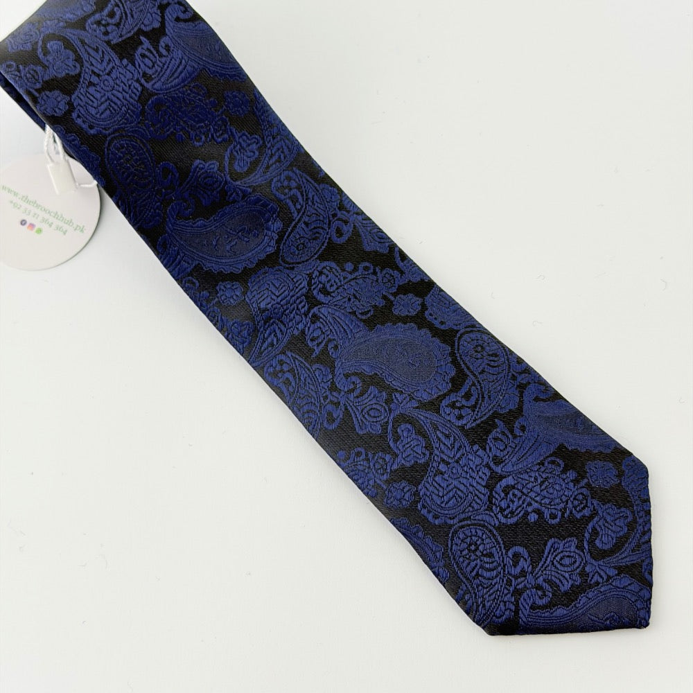 NAVY NOIR SLIM TIE