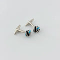 AZURE NOIR KNOT CUFFLINKS