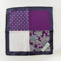 ROYAL AMETHYST PAISLAY POCKETSQUARE
