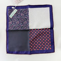 NAVY & ROSE PAISLAY POCKETSQUARE