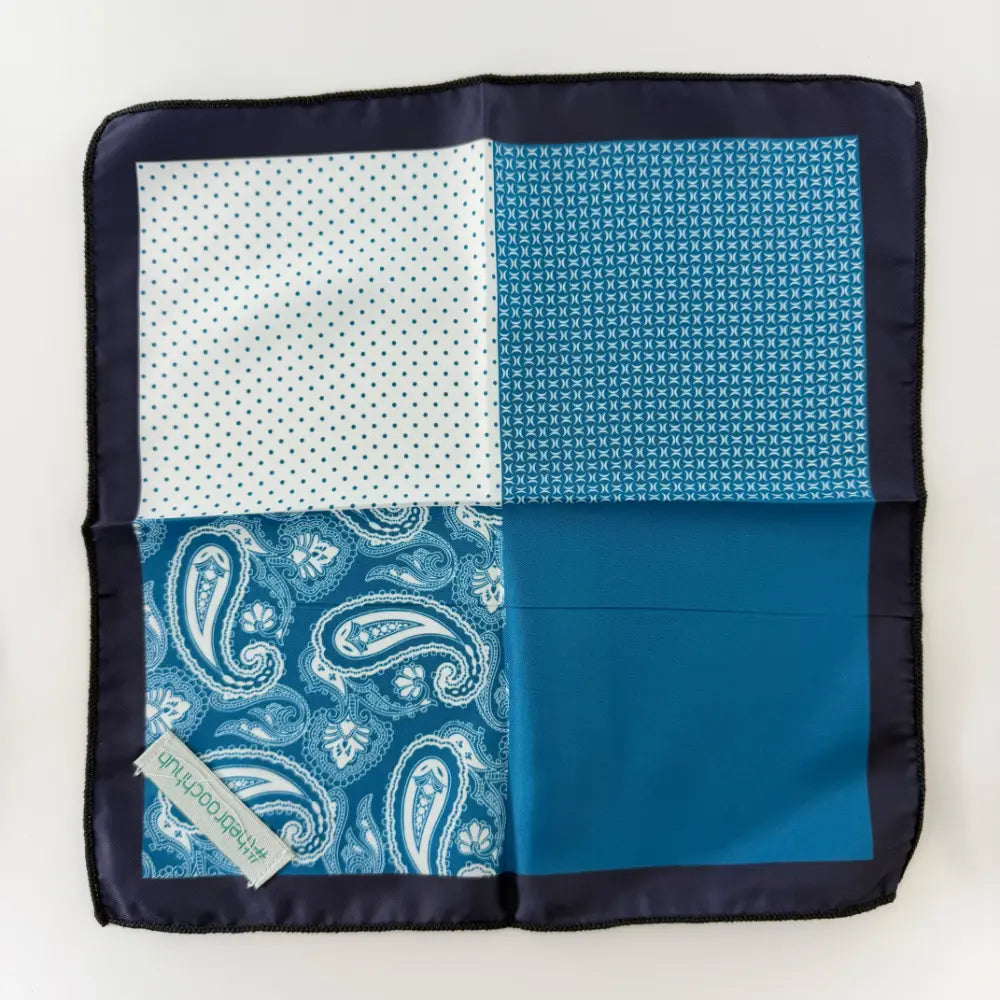 AQUA ROYAL POCKET SQUARE