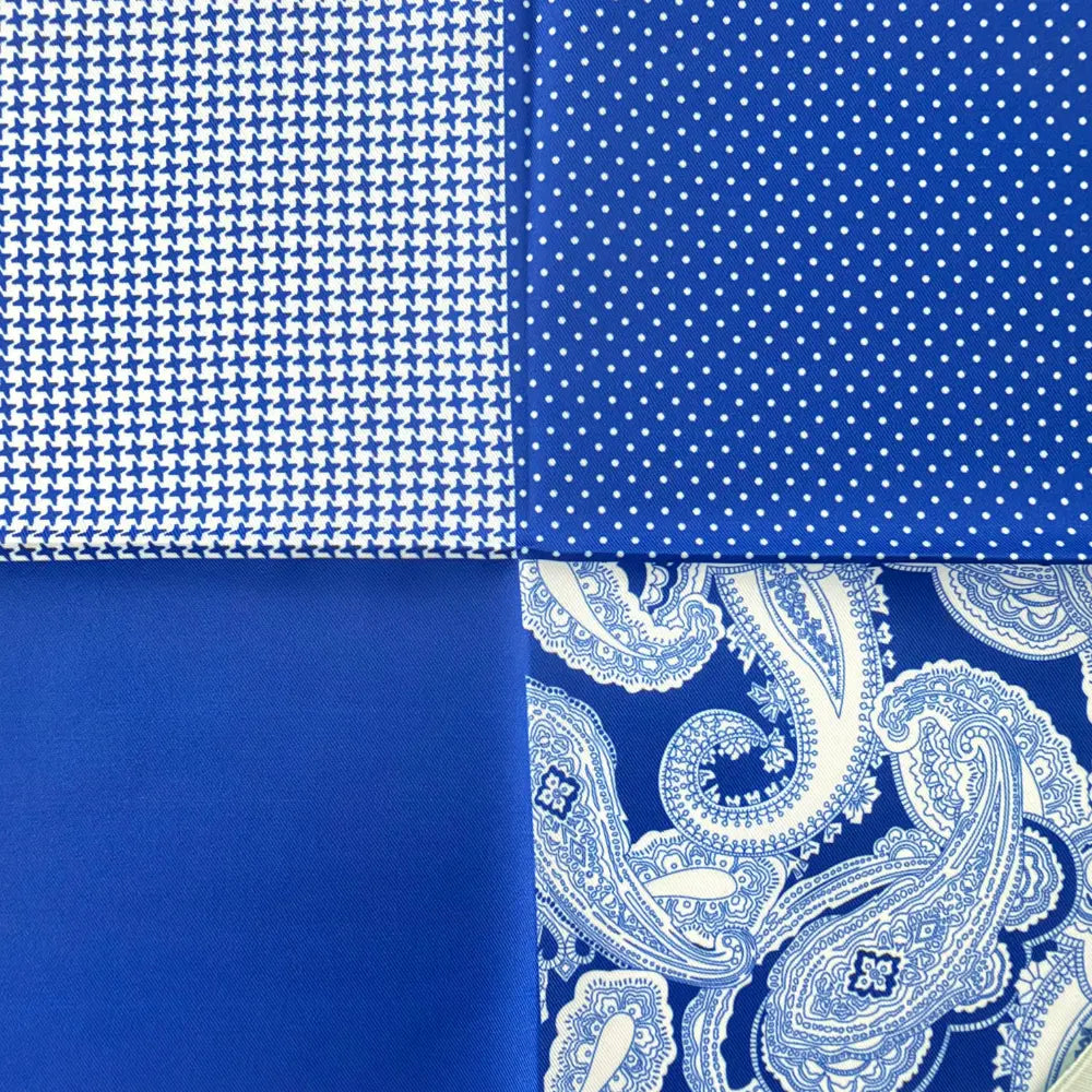 THE ROYAL AZURE MOSAIC POCKETSQUARE