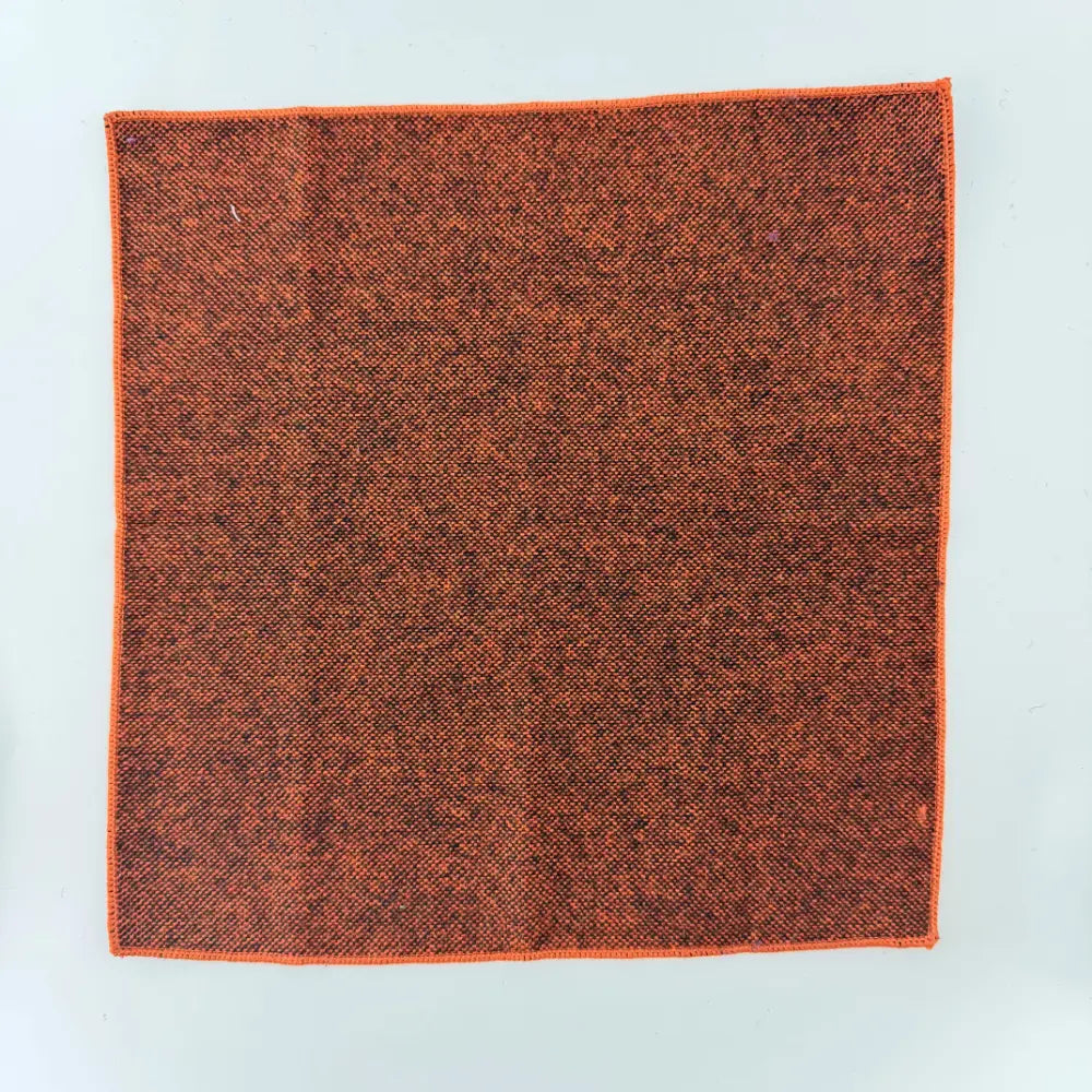 BURNT SIENNA HERITAGE WOOL POCKETSQUARE