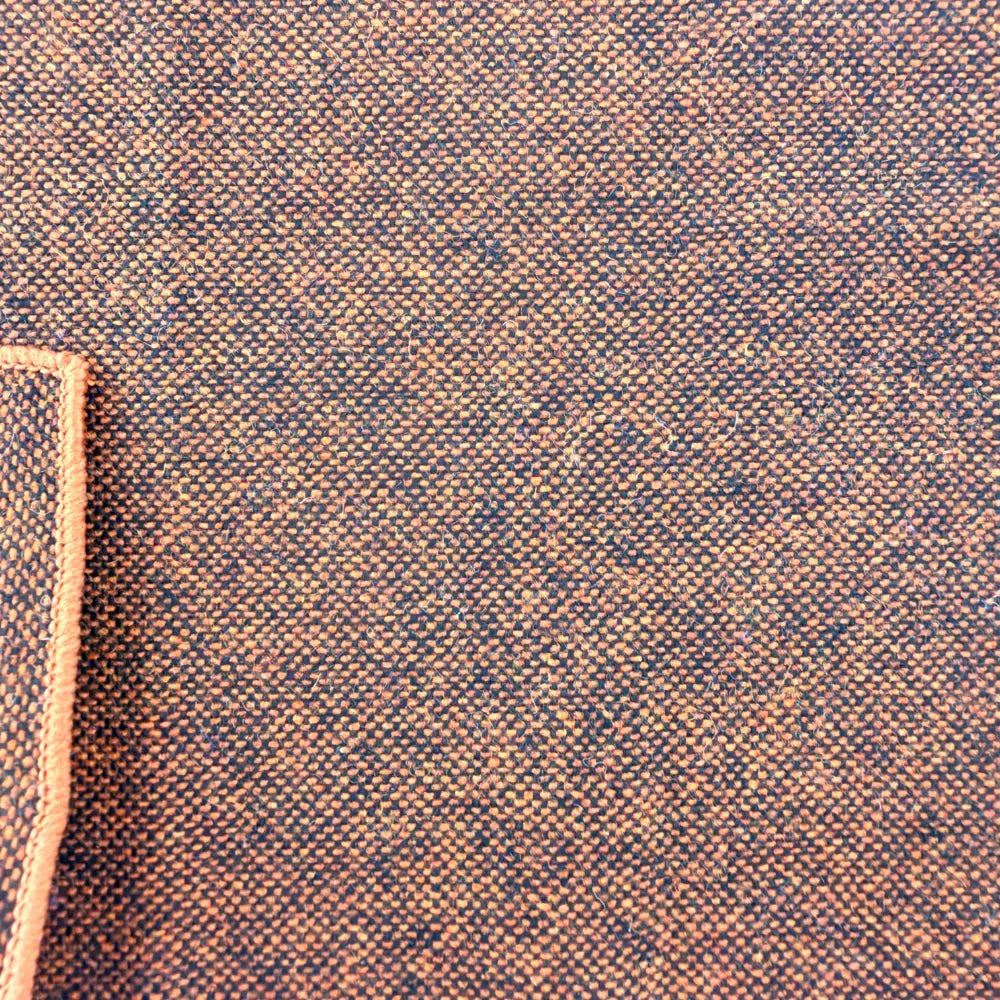 BURNT SIENNA HERITAGE WOOL POCKETSQUARE