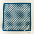 REGAL TEAL GEOMETRIC POCKETSQUARE