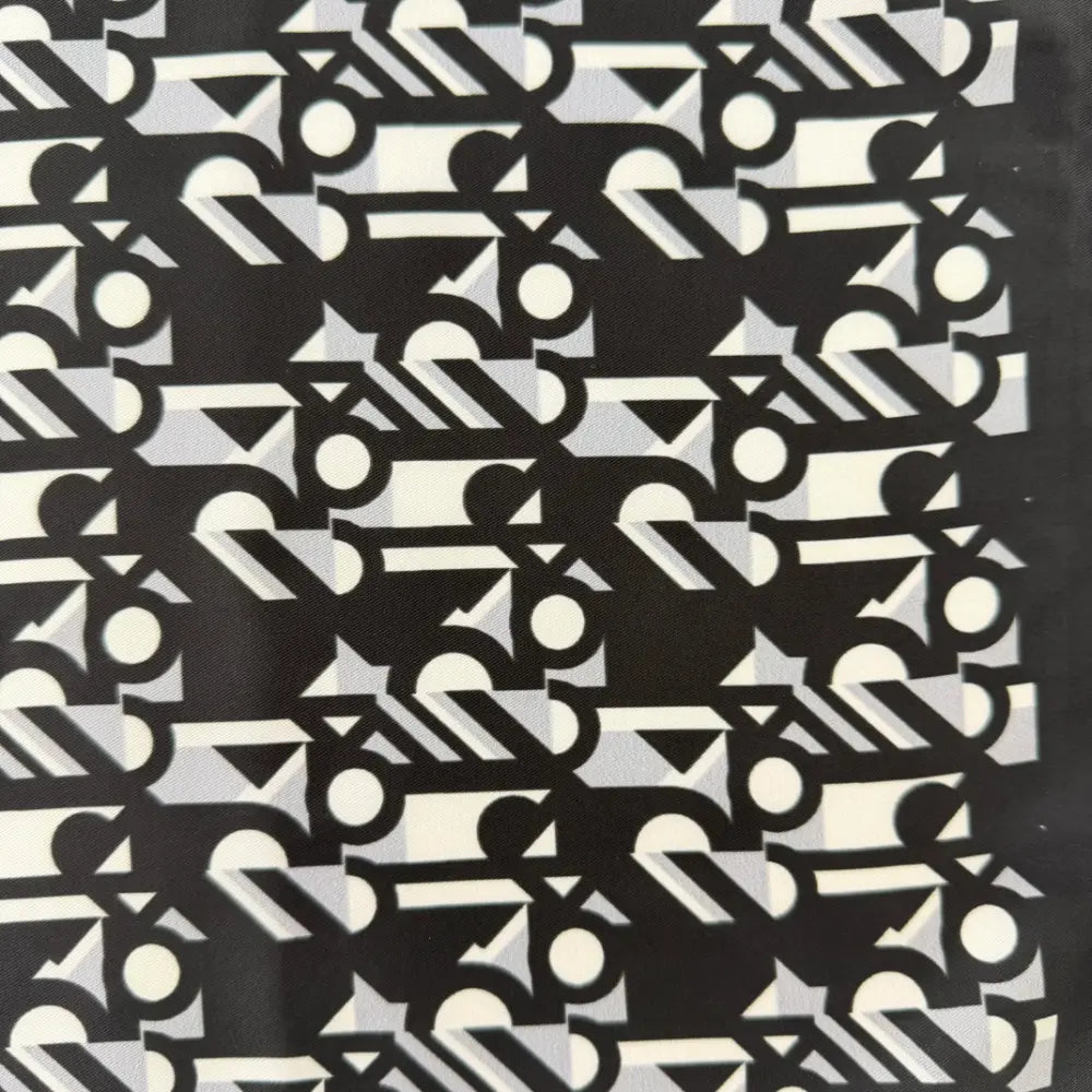 OBSIDIAN MONOGRAM POCKETSQUARE