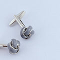 GRAPHITE INTERLACE CUFFLINKS