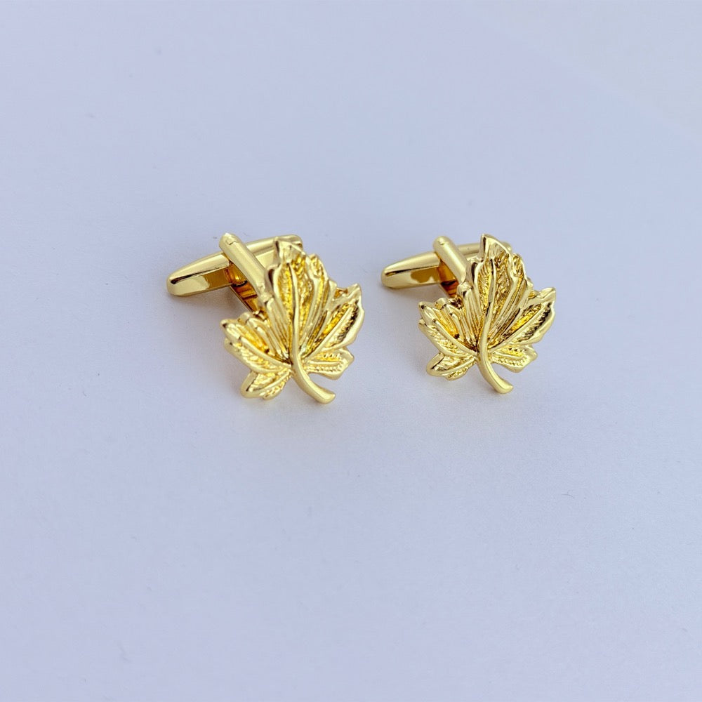 GILDED MAPLE CUFFLINKS