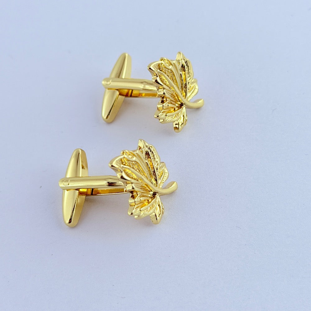 GILDED MAPLE CUFFLINKS