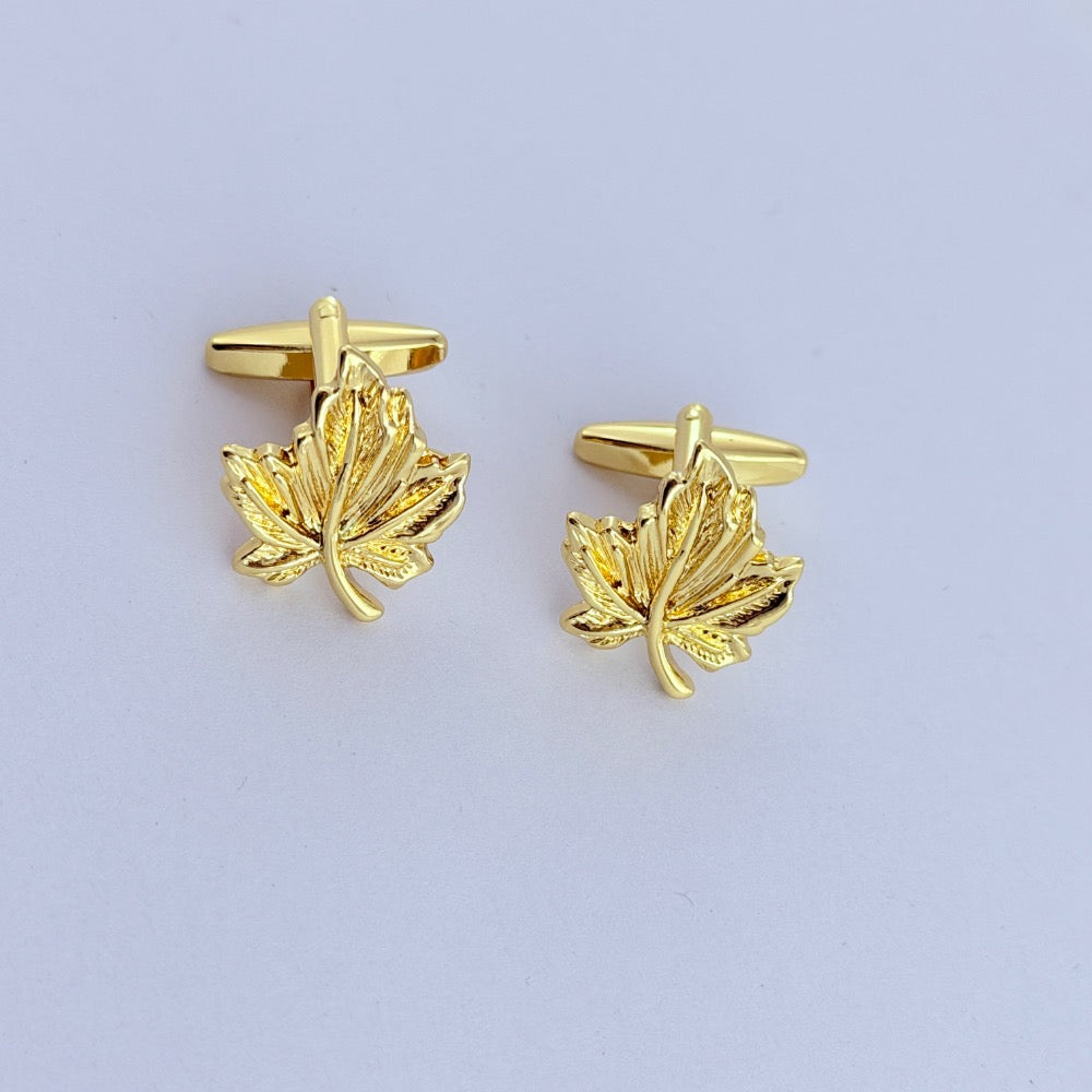 GILDED MAPLE CUFFLINKS