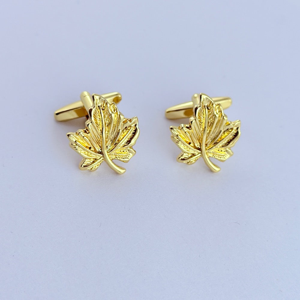 GILDED MAPLE CUFFLINKS