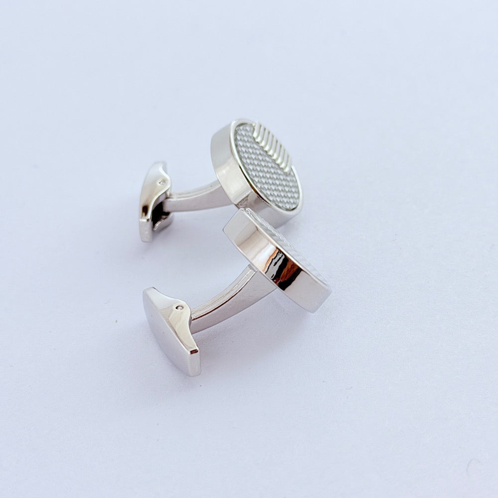 SILVER MERIDIAN CUFFLINKS