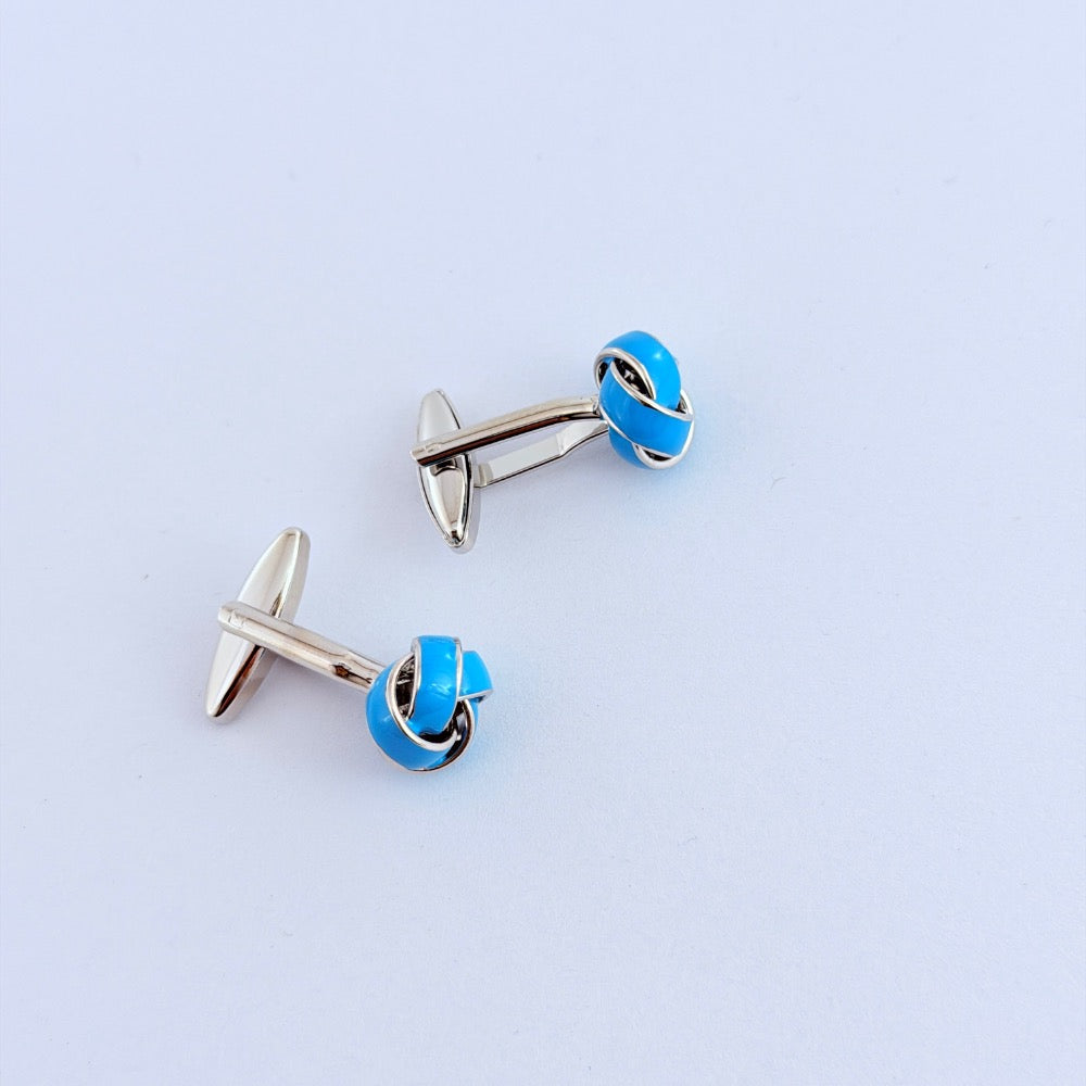 COBALT INFINITY CUFFLINKS