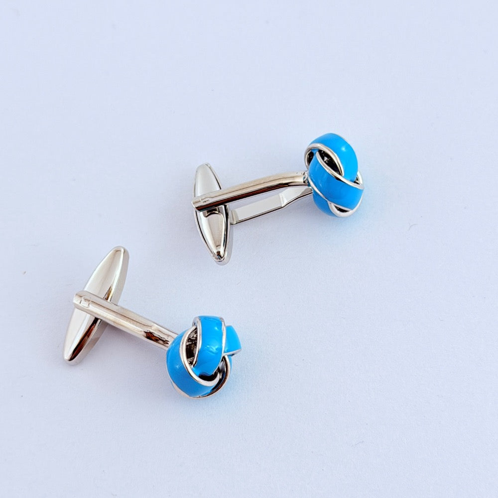COBALT INFINITY CUFFLINKS