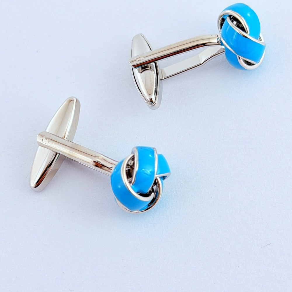 COBALT INFINITY CUFFLINKS