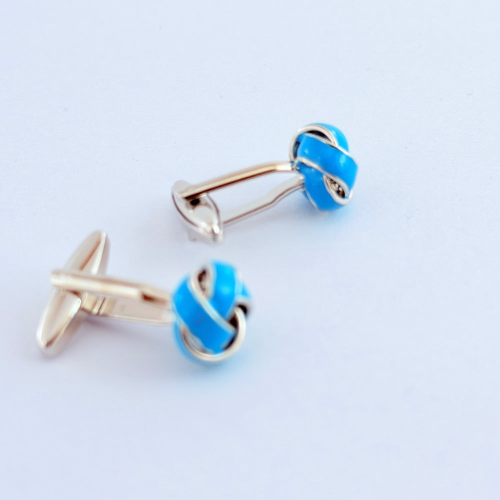COBALT INFINITY CUFFLINKS