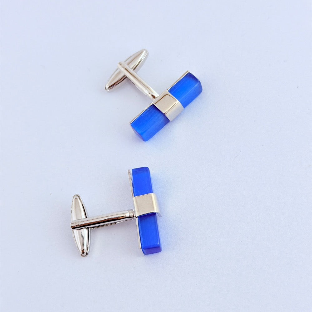 ROYAL BLUE MERIDIAN CUFFLINKS