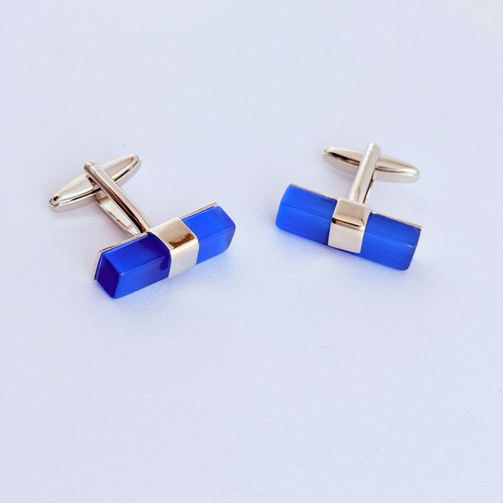 ROYAL BLUE MERIDIAN CUFFLINKS