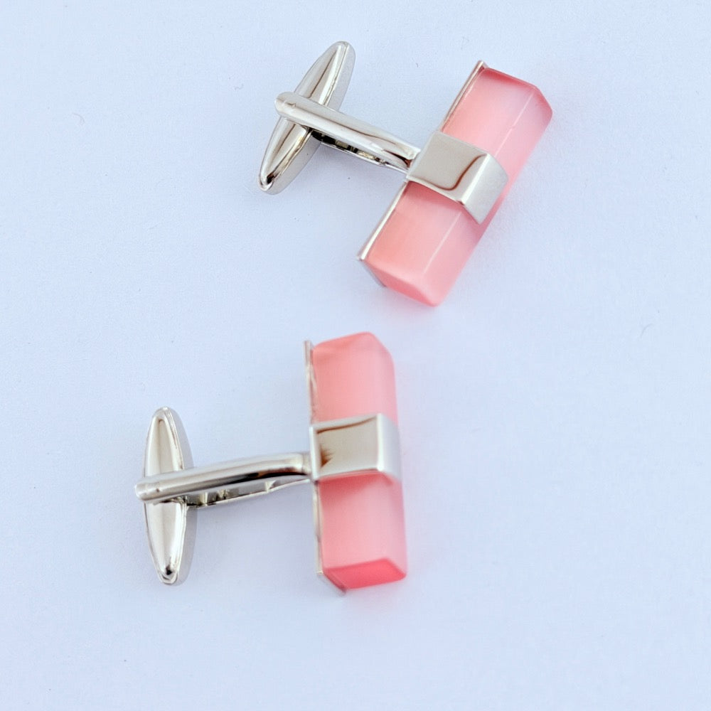ROSE QUARTZ REGENT CUFFLINKS