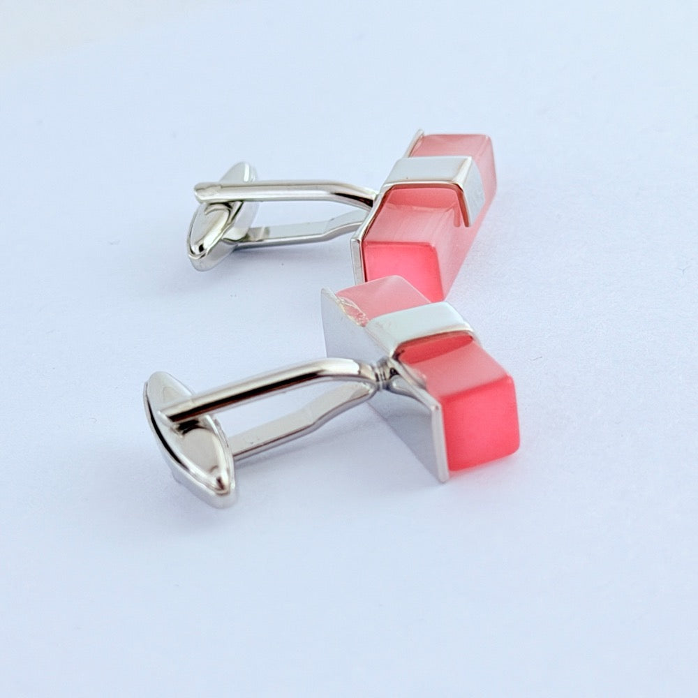 ROSE QUARTZ REGENT CUFFLINKS