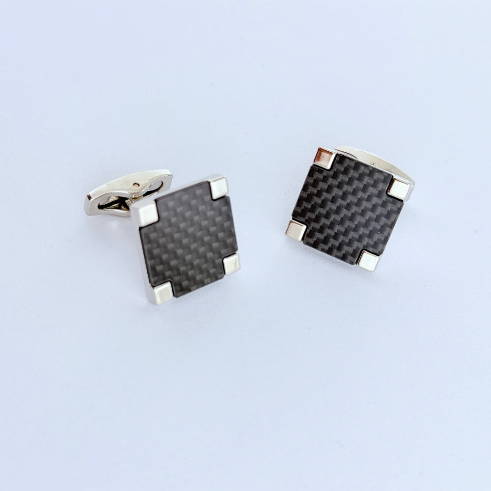 CARBON CREST CUFFLINKS