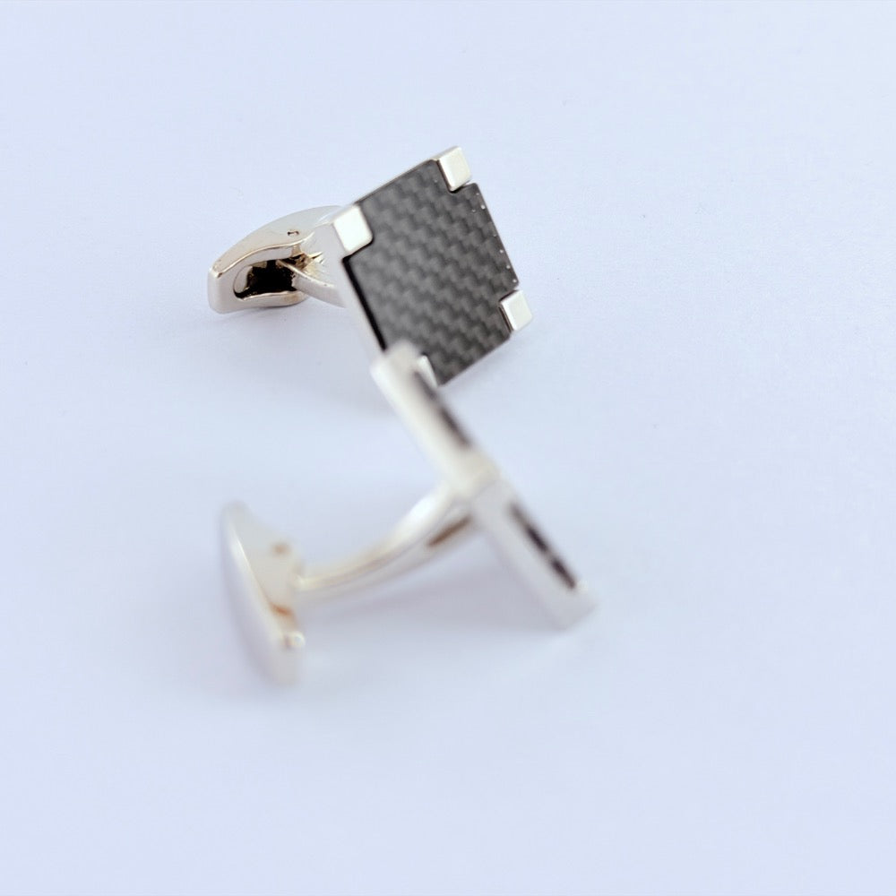 CARBON CREST CUFFLINKS