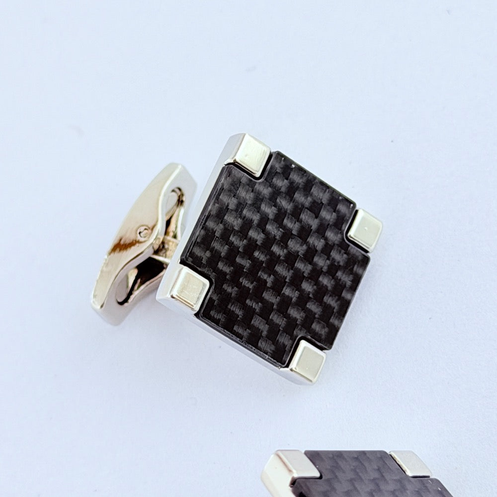 CARBON CREST CUFFLINKS