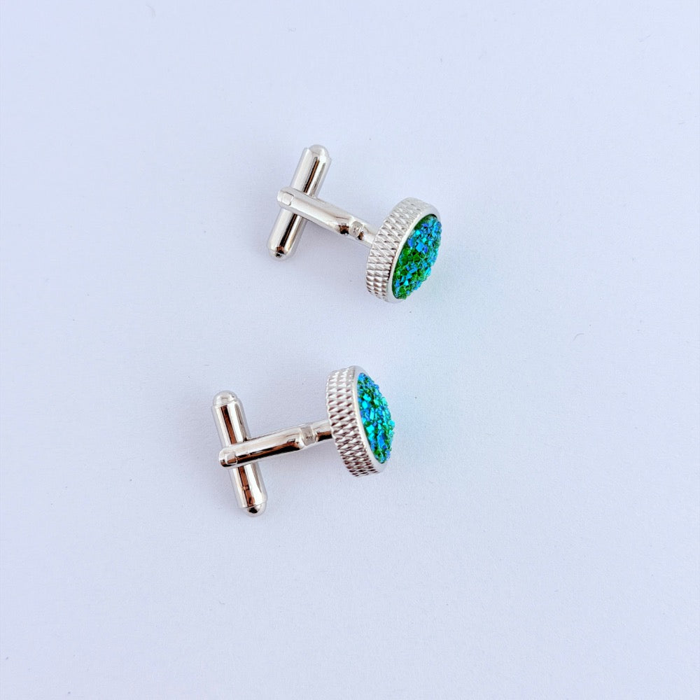 EMERALD MOSAIC CUFFLINKS