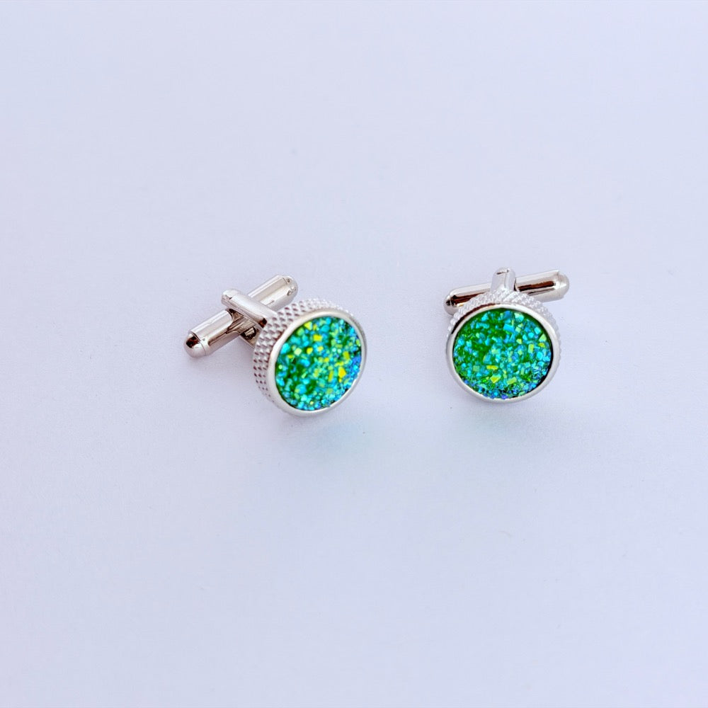 EMERALD MOSAIC CUFFLINKS