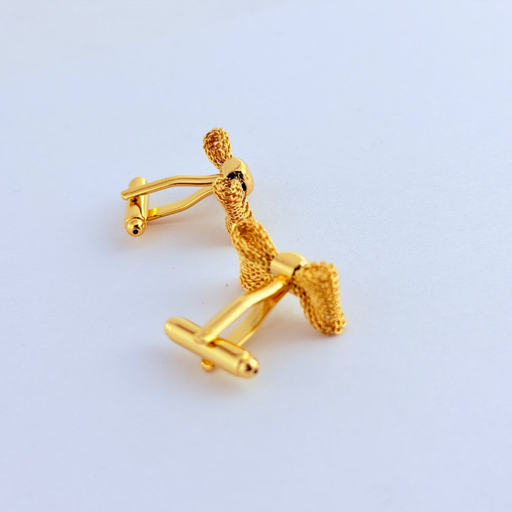 GILDED BOWTIE CUFFLINKS