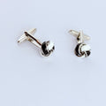 NOIR & IVORY INTERLACE CUFFLINKS