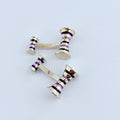 ROYAL AMETHYST SILVER CUFFLINKS