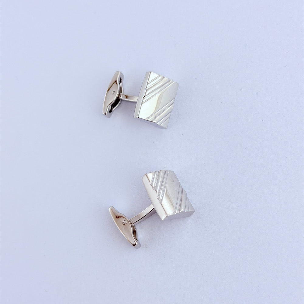 IMPERIAL RIDGE SILVER CUFFLINKS