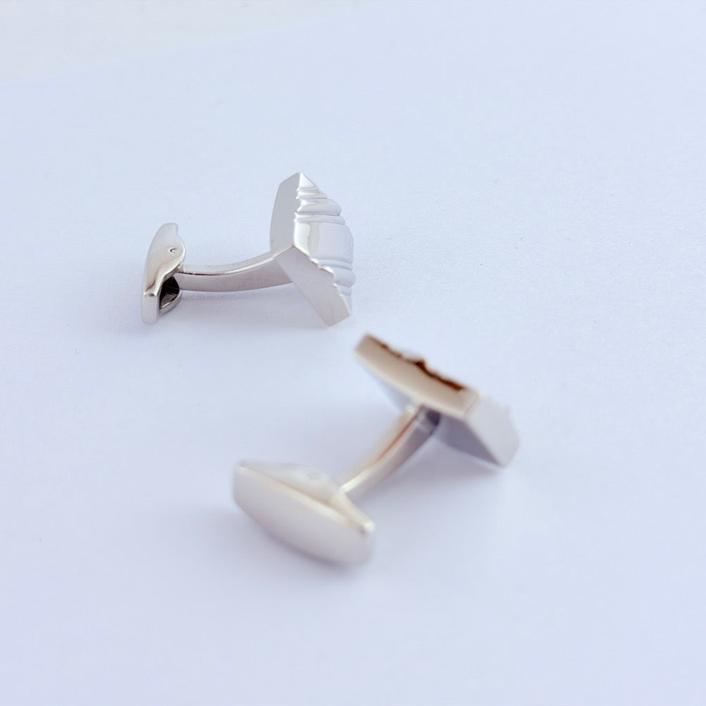 IMPERIAL RIDGE SILVER CUFFLINKS