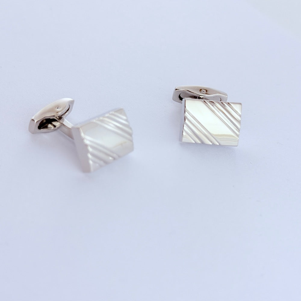 IMPERIAL RIDGE SILVER CUFFLINKS