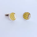 GOLDEN GRID LUXURY CUFFLINKS