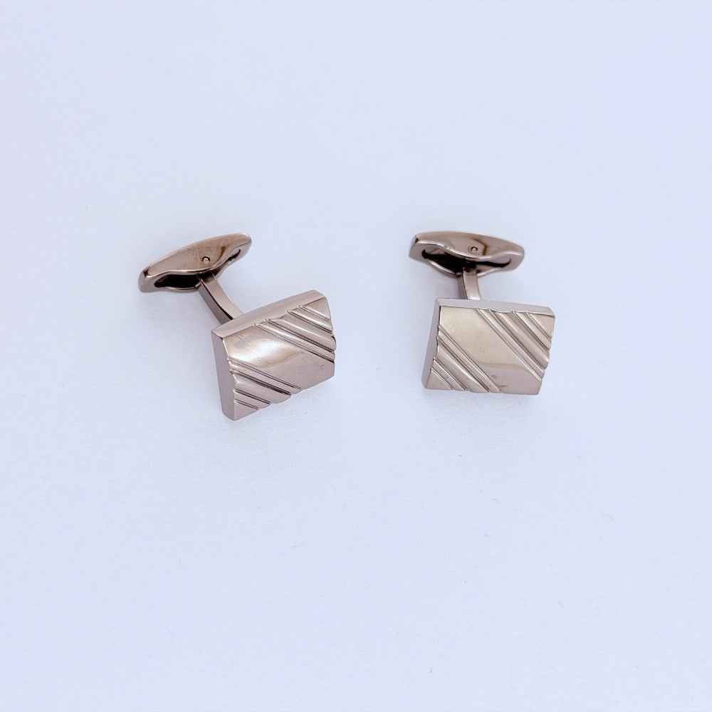 IMPERIAL RIDGE CHARCOAL CUFFLINKS