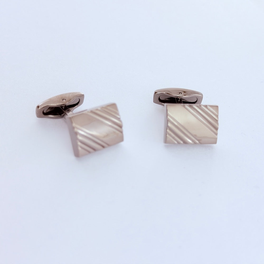 IMPERIAL RIDGE CHARCOAL CUFFLINKS