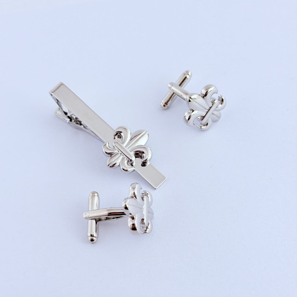 FLEUR-DE-LIS SILVER SET