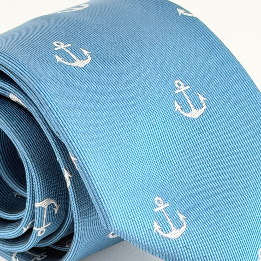 MARINER BLUE ANCHOR TIE