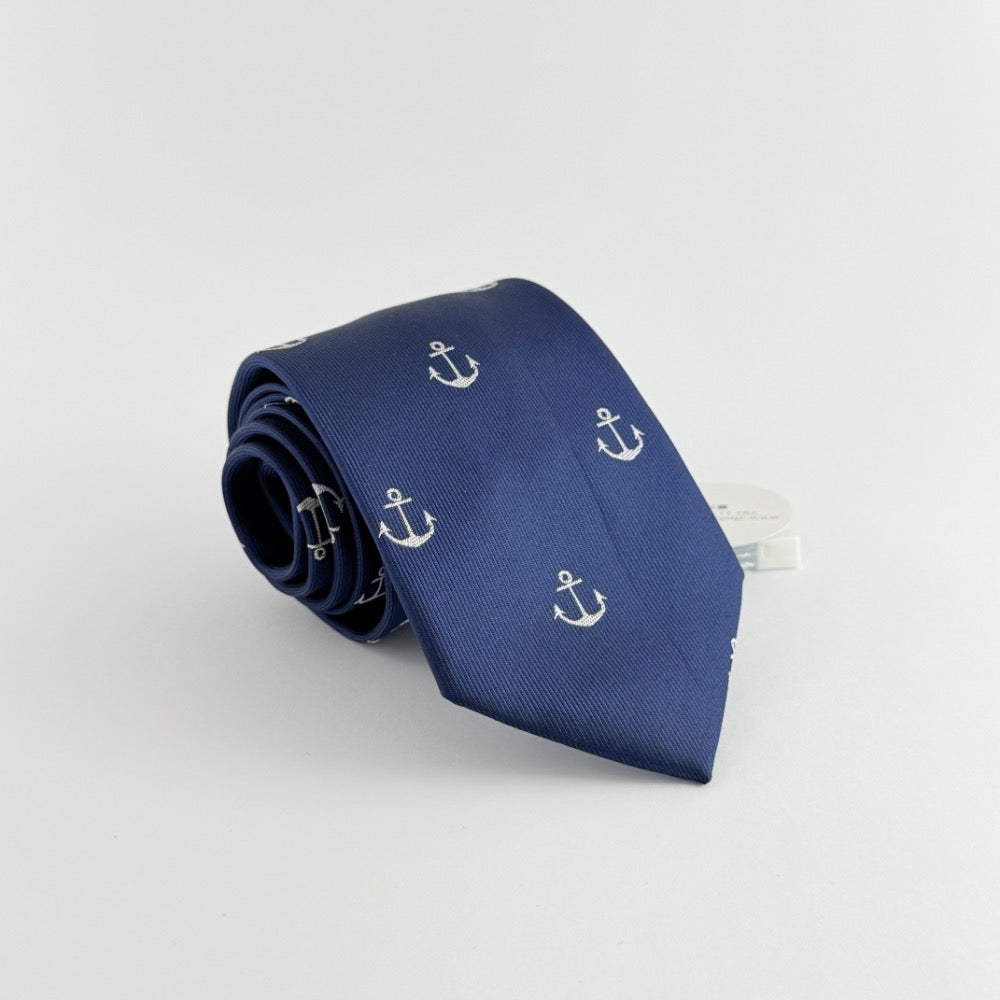 NAVY ANCHOR ROYALE TIE