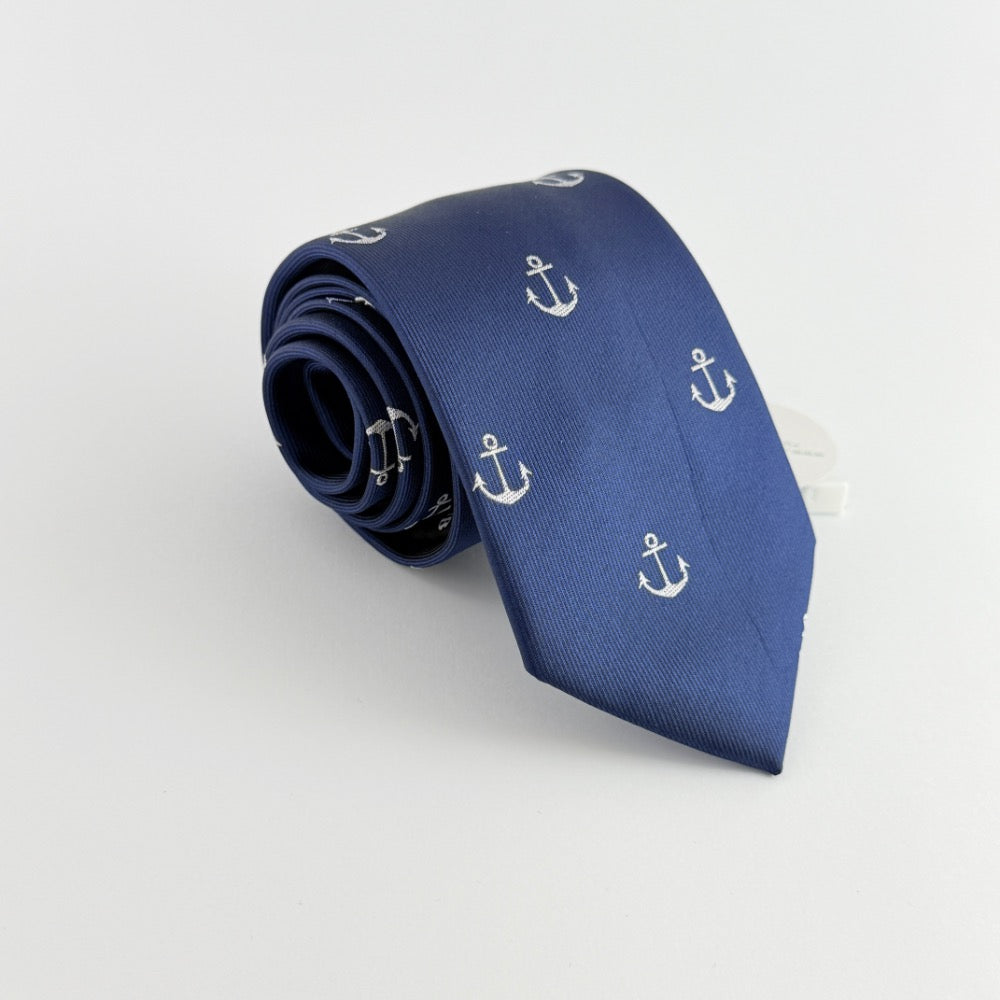 NAVY ANCHOR ROYALE TIE