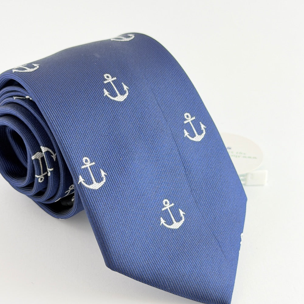 NAVY ANCHOR ROYALE TIE